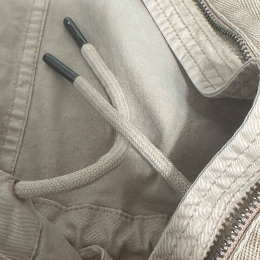 Womens Beige Cargo Utility Jacket 2X 97% Cotton 3% Spandex Hiking Walking - Picture 4 of 8